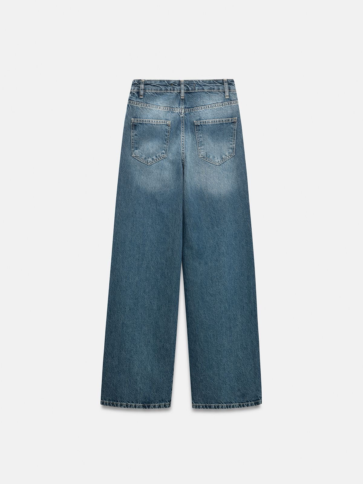 Vintage Wash Barrel Jeans