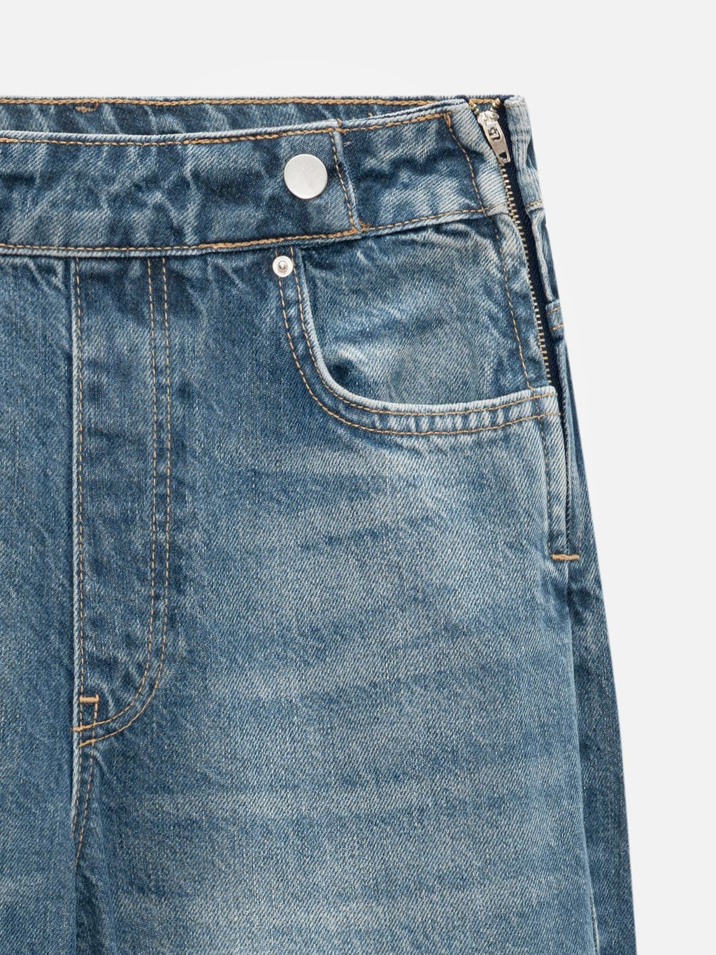 Vintage Wash Barrel Jeans