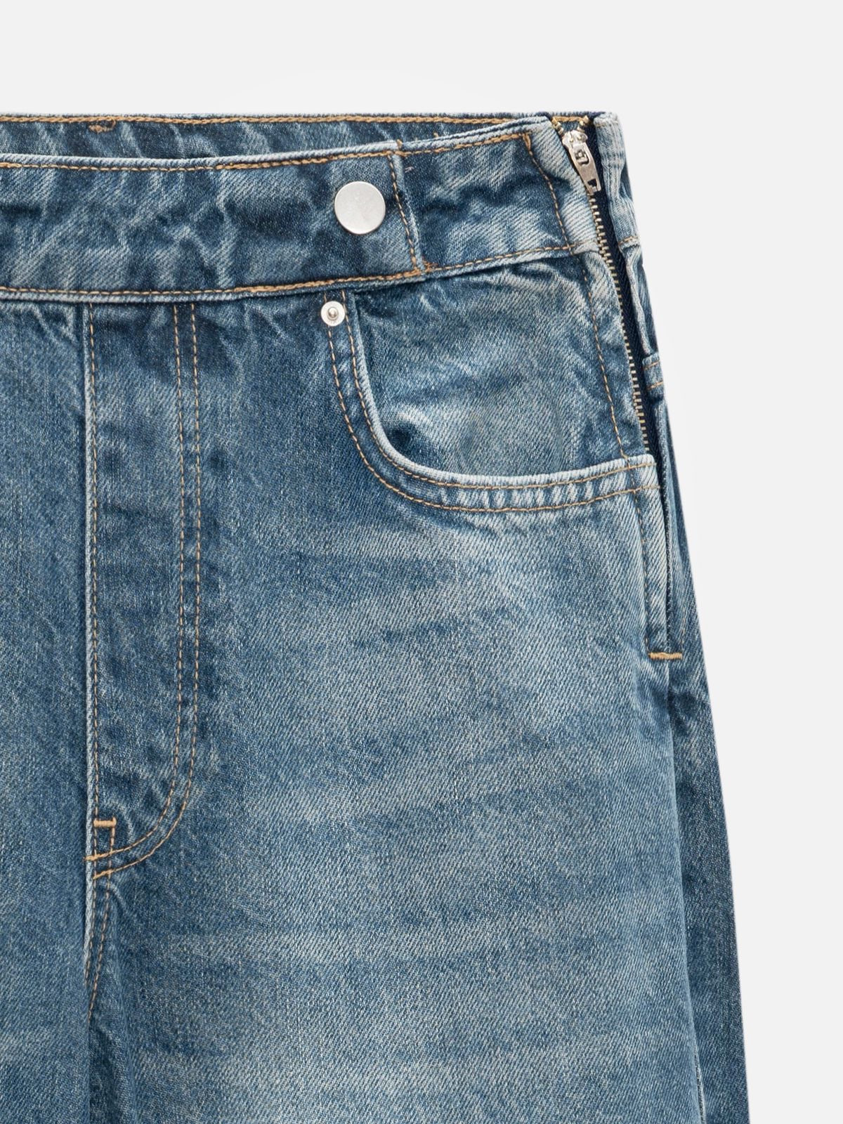 Vintage Wash Barrel Jeans