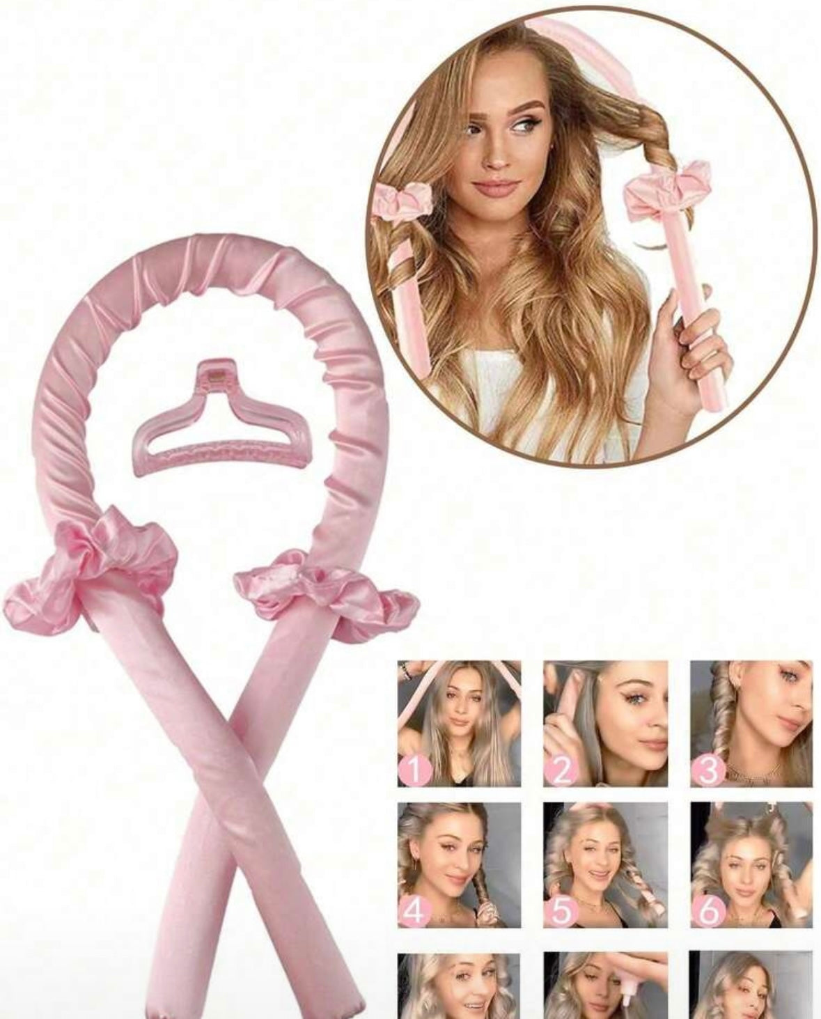 4 Pcs no-heat curling set
